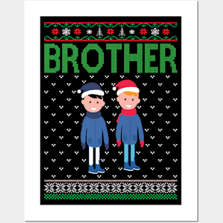 The brother ugly christmas sweater Posters and Art